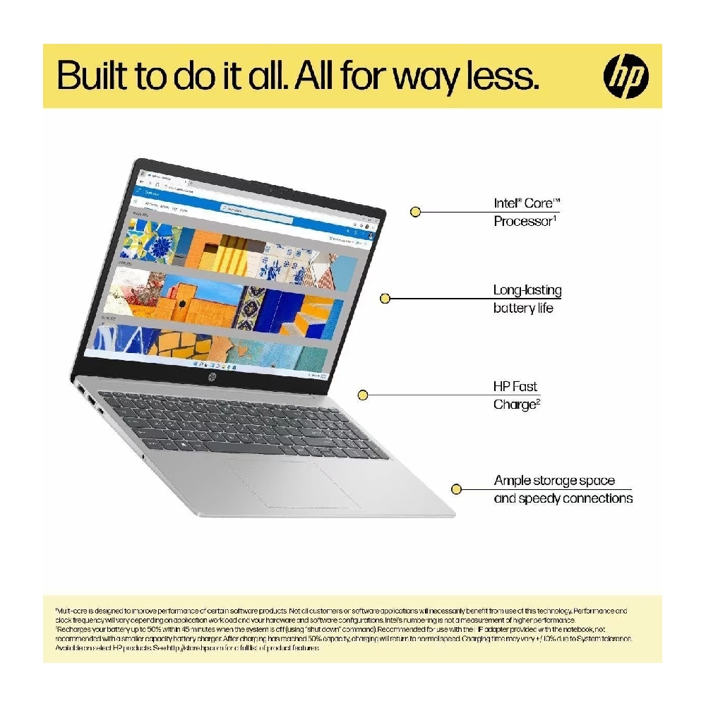 HP Laptop i3 14th Gen 15-fd1253TU Silver (8GB | 512GB | 15.6 | Win 11 Home) view 4